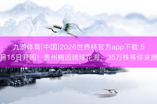 九游体育(中国)2026世界杯官方app下载 5月15日开园！贵州梅园绣球花海，35万株等你来撩